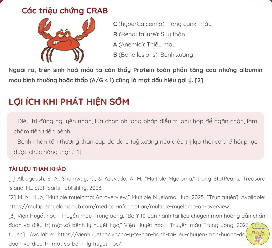 ĐA U TUỶ XƯƠNG